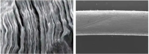 The CVD Process Also Yields PBN A Nearly Perfect Layered Structure, As Shown in The Figure Below. This Results in Anisotropic Thermal Conductivity—The Thermal Conductivity in The Deposition Direction (A-Direction) And Perpendicular to The Deposition Plane (C-Direction) Differs by A Factor of About 20, Making It an Ideal Material for Manufacturing Crystal Growth Crucibles. Therefore, PBN Crucibles Are Also a Popular Choice in The Field of GaAs Crystal Growth.