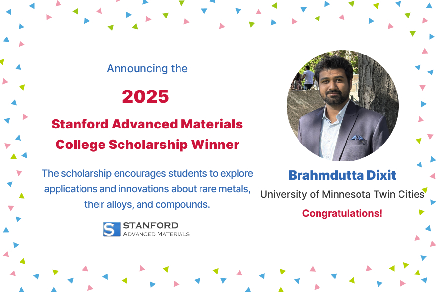 2025 Stanford Advanced Materials College Scholarship Winner Announcement